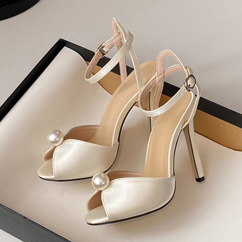 Women Shoes Ysl - Liyke Hoge Kwaliteit Gezellige Zijde Peep