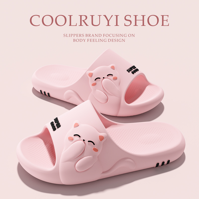 Mule Slip On - Paar Cartoon Kat Zachte Zool Zomer