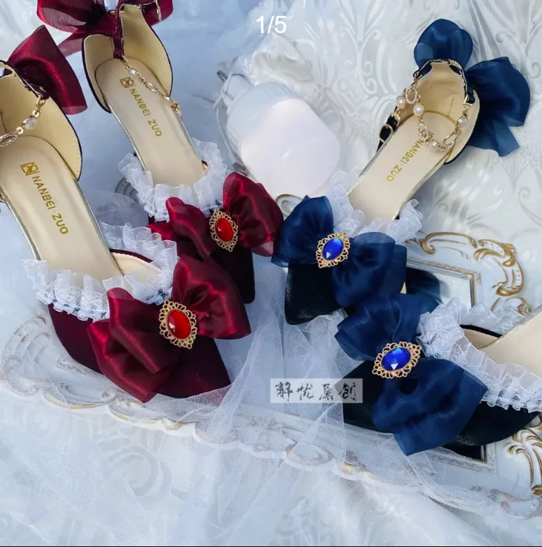Court Heel Pointed - Lolita Hoge Hakken Schoenen Elegante Hof