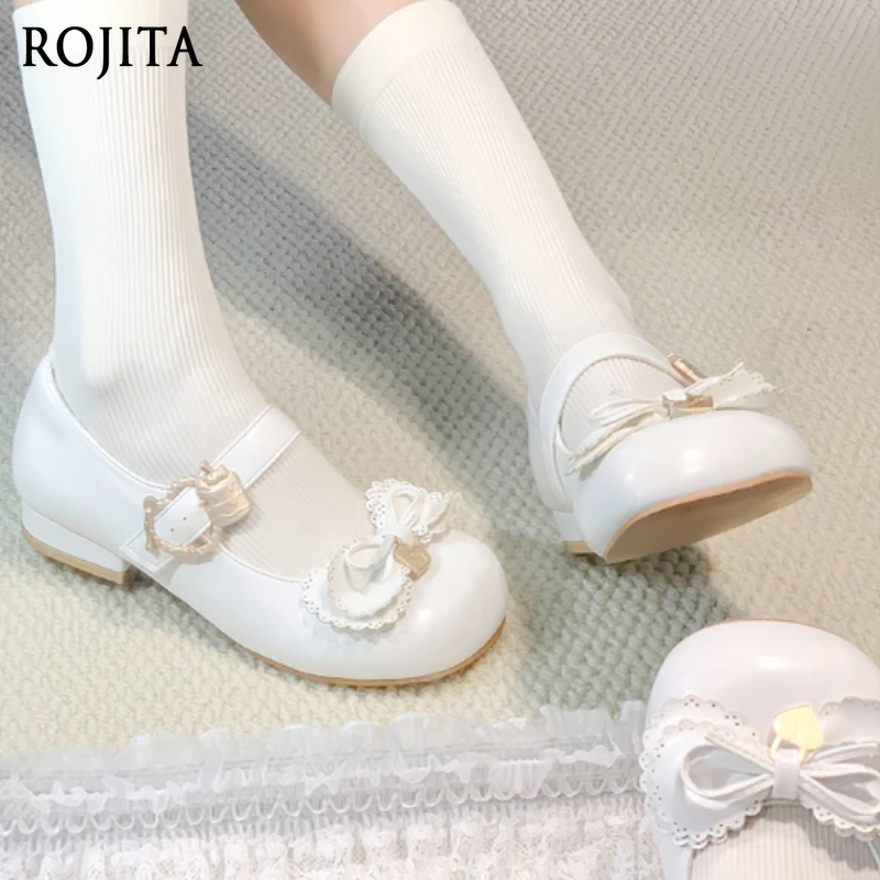Ankle Strap Heels - Damesschoenen Strik Lolita Schoenen Schattige pop