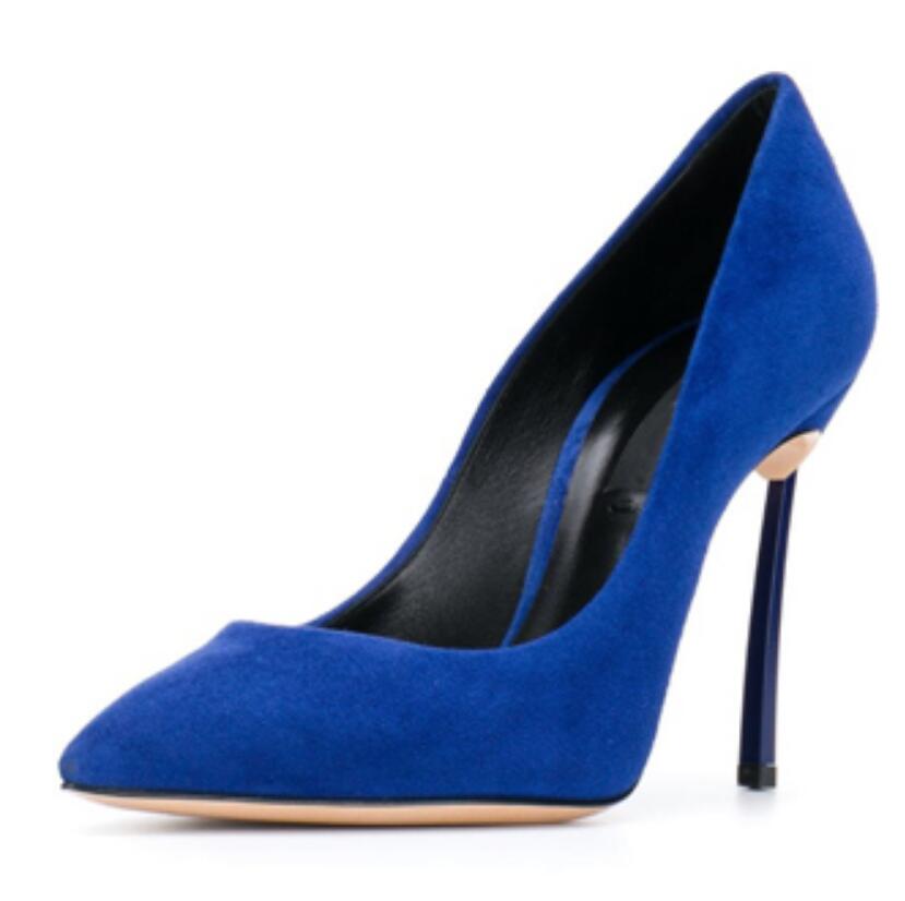 Court Heel Pointed - Dames Puntschoen Blade Pumps Metalen Hoge