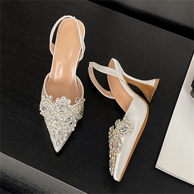 Women Shoes Ysl - Eilyken Lente Kristal Diamant Slingback Vrouwen