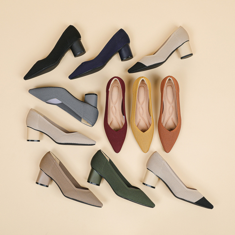Court Heel Pointed - Princess High Heels Dames Chunky Heel