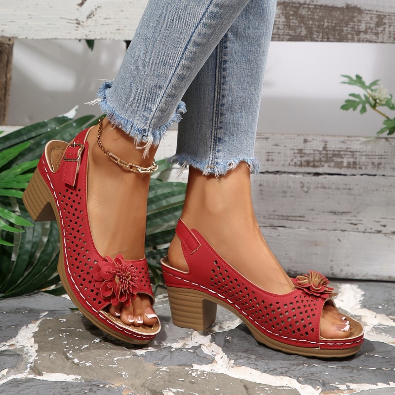 Dames sandalen met chunky hak  - Ankle Strap Heels recensie en prijs
