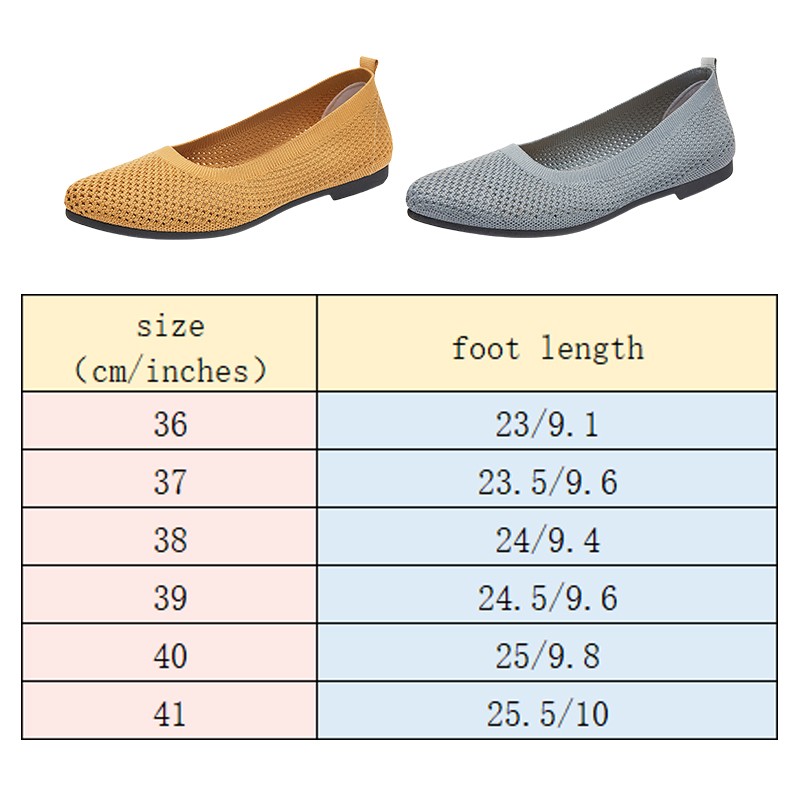 Vrouwen Platte Schoenen Gebrei - Ballet Flat Women recensie en prijs