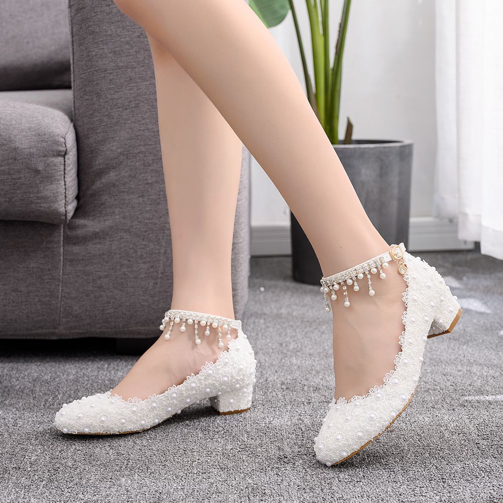 Damespumps met gesloten teen,  - Ankle Strap Heels recensie en prijs
