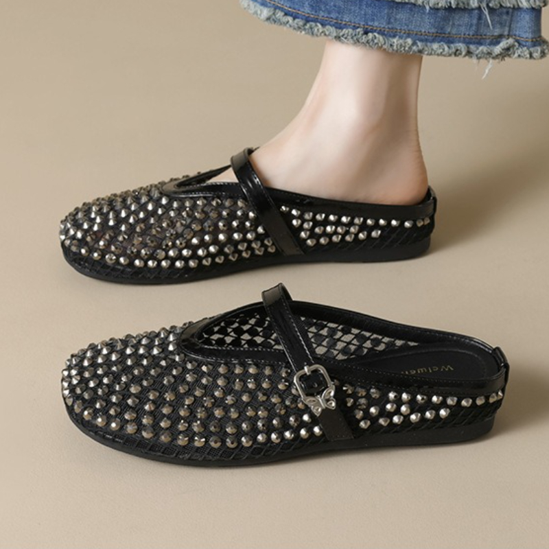 Mesh Strass Merk Slippers Vrou - Mule Slip On recensie en prijs