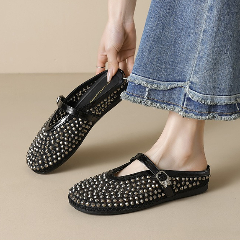 Mesh Strass Merk Slippers Vrou - Mule Slip On recensie en prijs