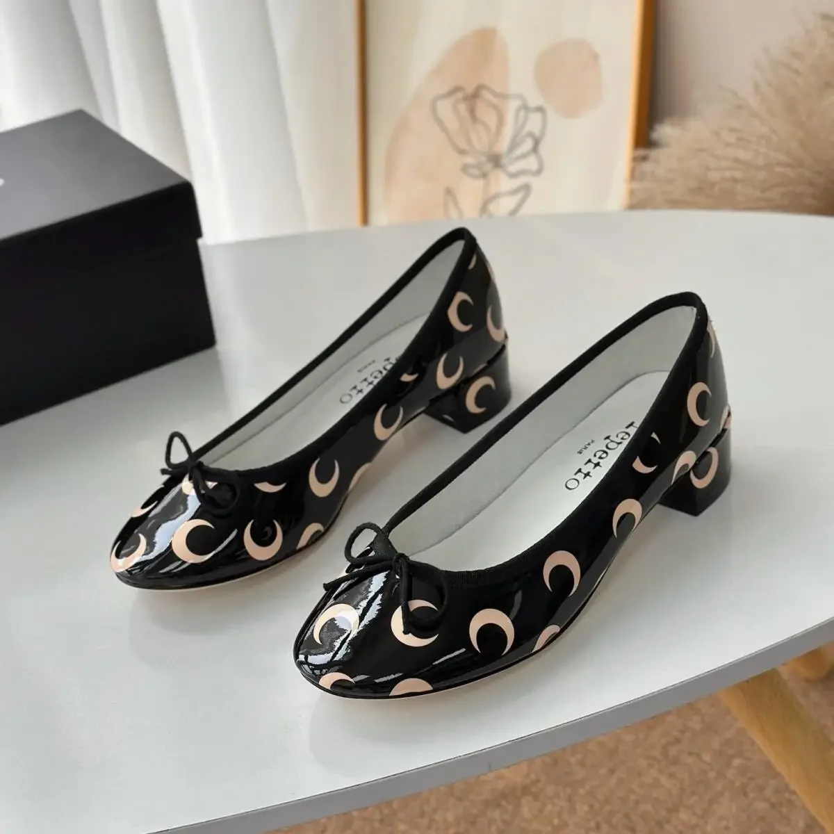 Ballerina's met maanprint, ron - Ballet Flat Women recensie en prijs