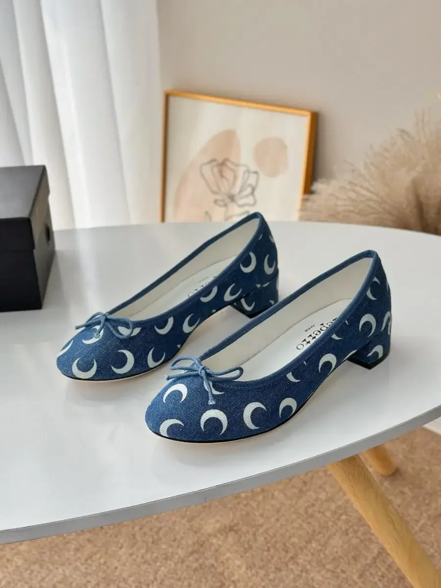 Ballerina's met maanprint, ron - Ballet Flat Women recensie en prijs