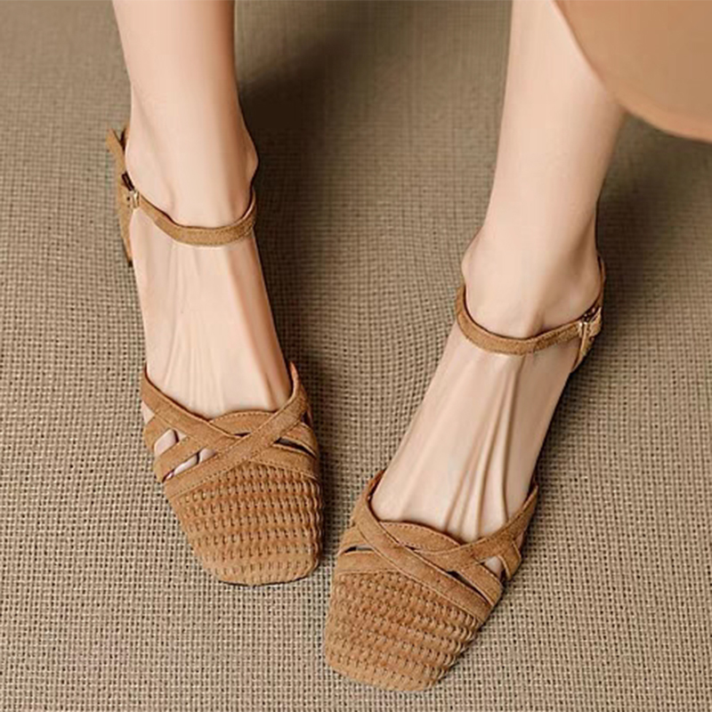 Retro Weave Hoge Hak Sandalen  - Ankle Strap Heels recensie en prijs