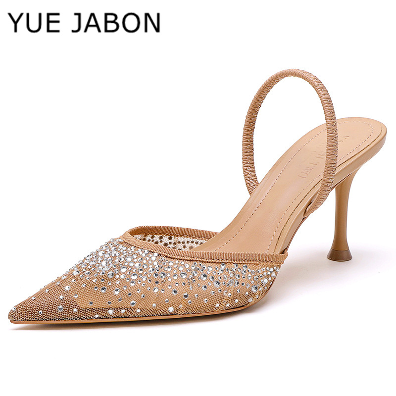 Mesh Strass Hoge Hak Sandalen  - Women Shoes Ysl recensie en prijs