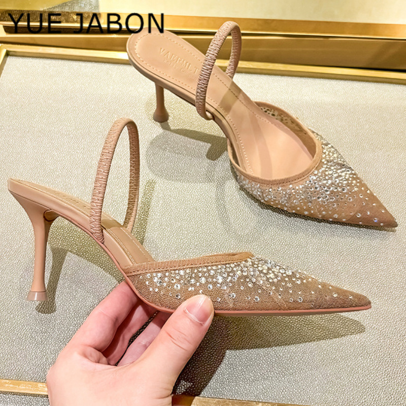 Mesh Strass Hoge Hak Sandalen  - Women Shoes Ysl recensie en prijs