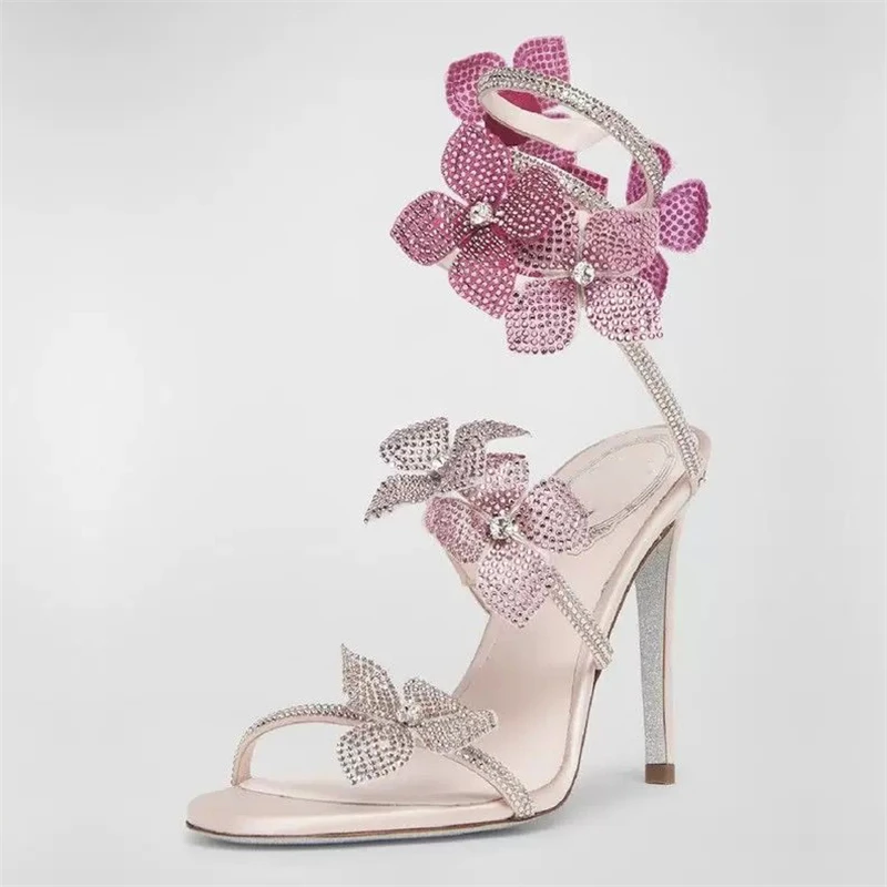 Eilyken Sexy KRISTAL Bloem Dun - Peep Toe Heels recensie en prijs