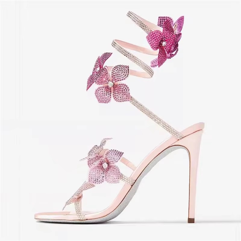 Eilyken Sexy KRISTAL Bloem Dun - Peep Toe Heels recensie en prijs