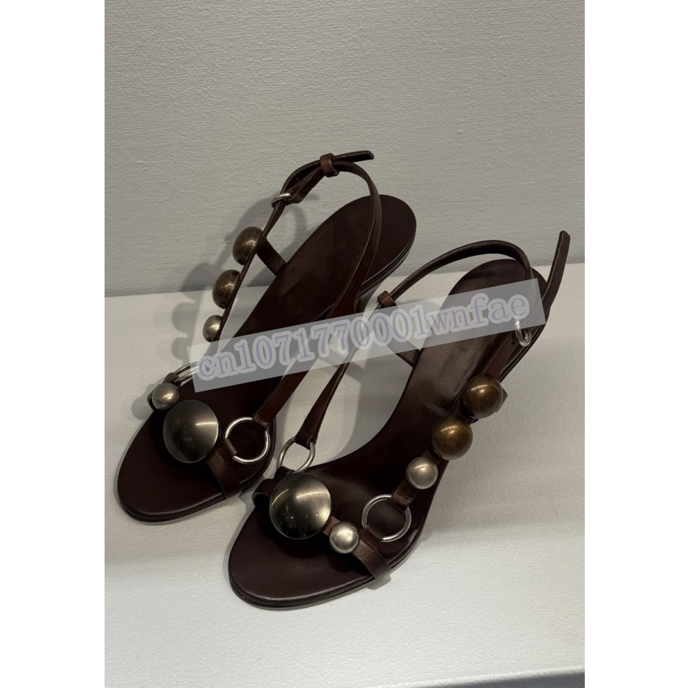 Vrouwen Bruin Leren Slingback  - Peep Toe Heels recensie en prijs