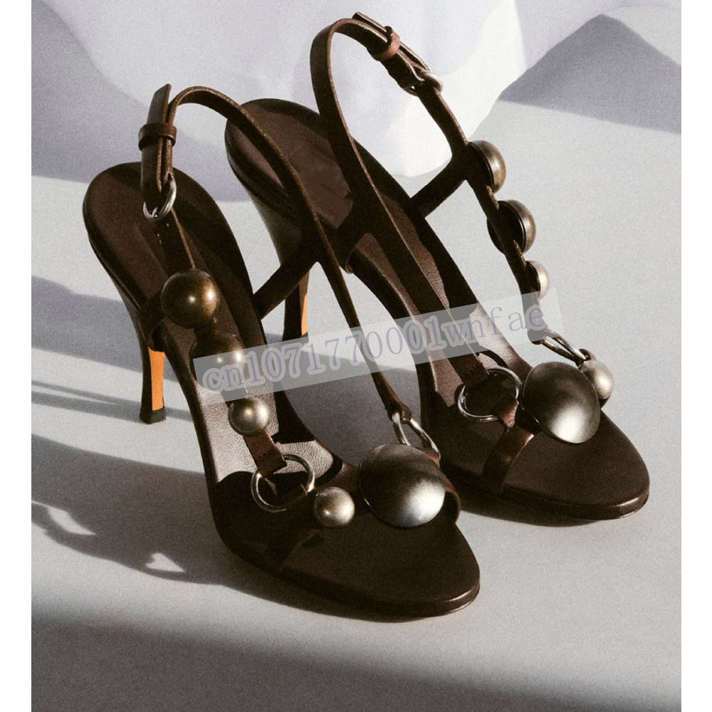 Vrouwen Bruin Leren Slingback  - Peep Toe Heels recensie en prijs