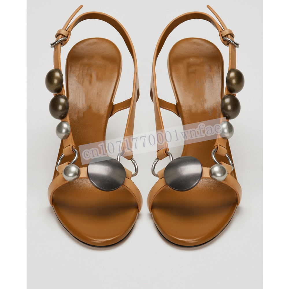 Vrouwen Bruin Leren Slingback  - Peep Toe Heels recensie en prijs