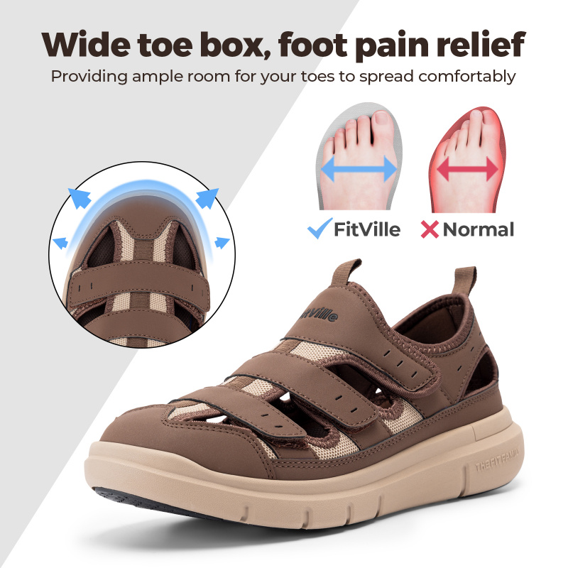 Zomer Heren Sandalen Verbrede  - Women'S Shoes Plantar Fasciitis recensie en prijs